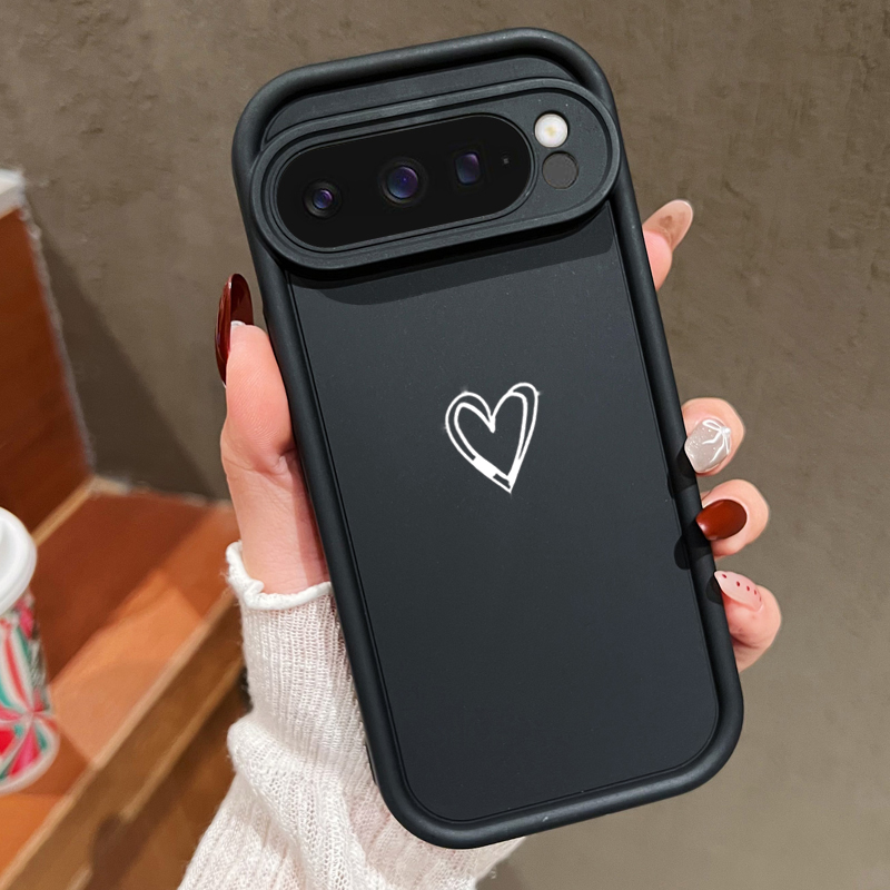 Google Pixel 8A - Simple Love Pattern Soft Case For