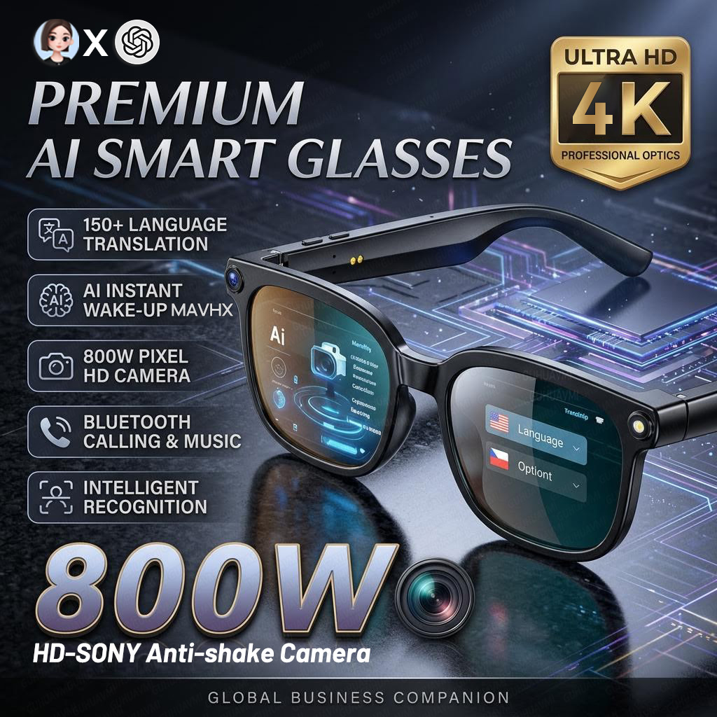 2026 4K 8MP Smart Glasses Men  - огляд і ціна Smart Glasses Ar