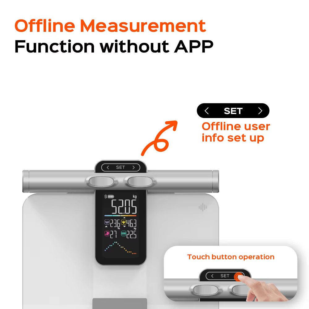 2025 New Offline Measurement F - огляд і ціна Body Fat Scale Smart