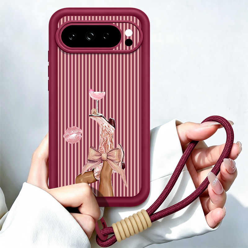 Striped Wine Glass Pattern Lan - огляд і ціна Google Pixel 8A