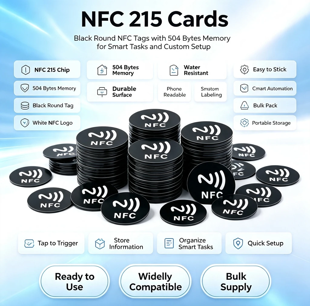 50-10PCS RFID NFC Ntg215 Tags  - огляд і ціна Nfc Tag Programmable