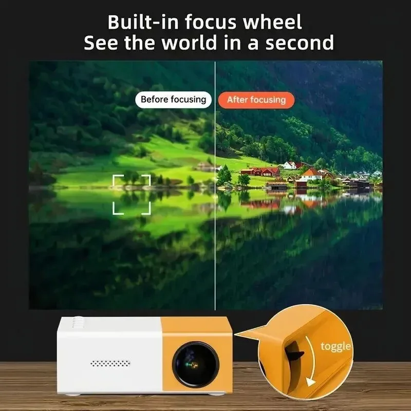 110V-220V Portable TV Projecto - огляд і ціна Mini Projector Portable
