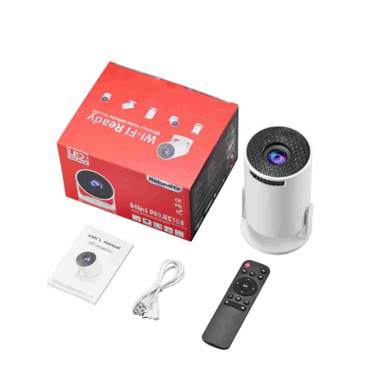 NEW Wifi HY300mini 2026  4K Sm - огляд і ціна Mini Projector Portable
