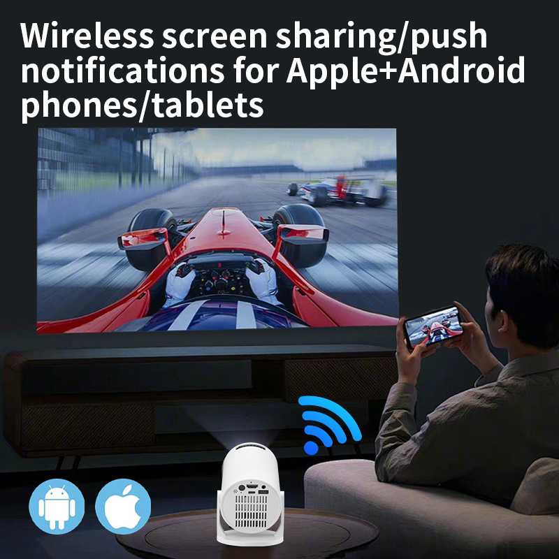 NEW Wifi HY300mini 2026  4K Sm - огляд і ціна Mini Projector Portable