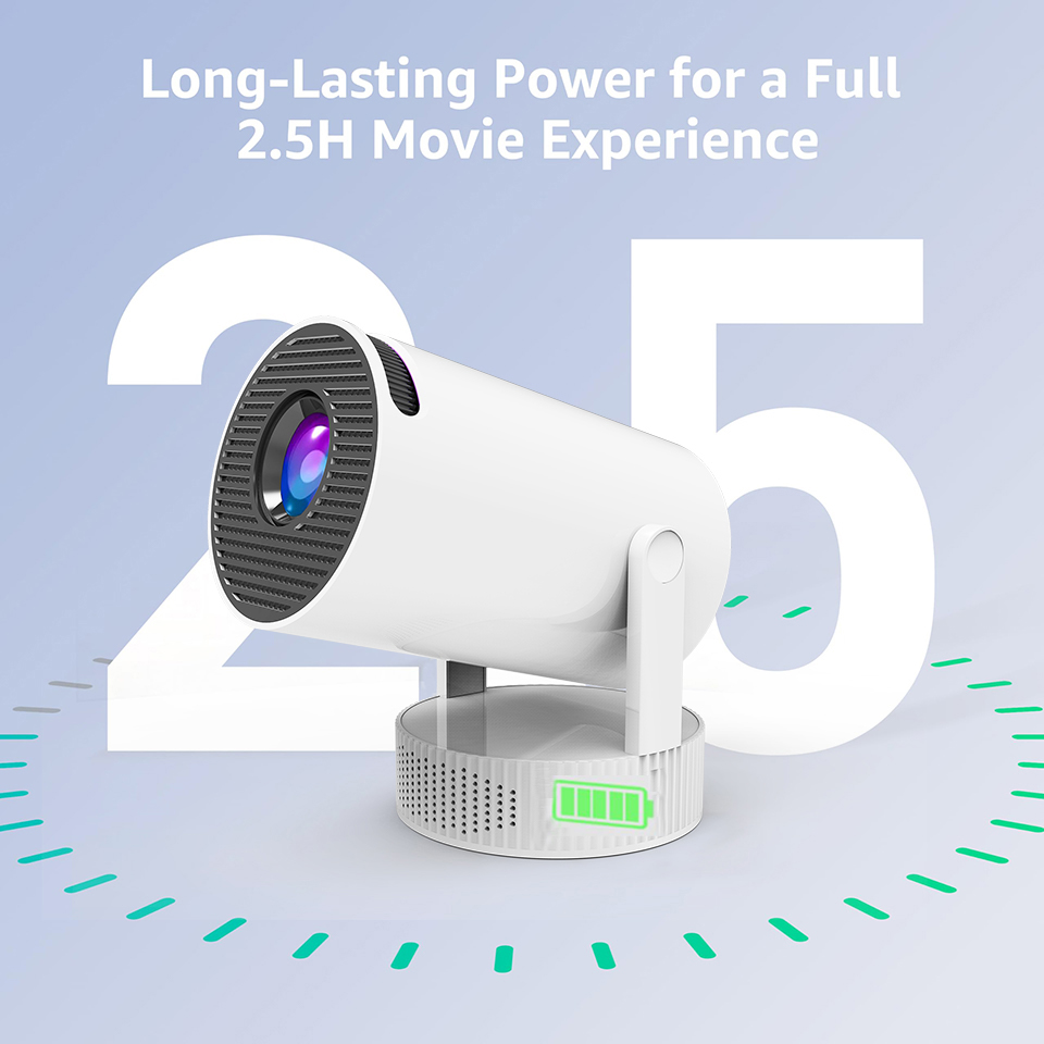2026Rechargeable HY300 Pro+ Mi - огляд і ціна Mini Projector Portable