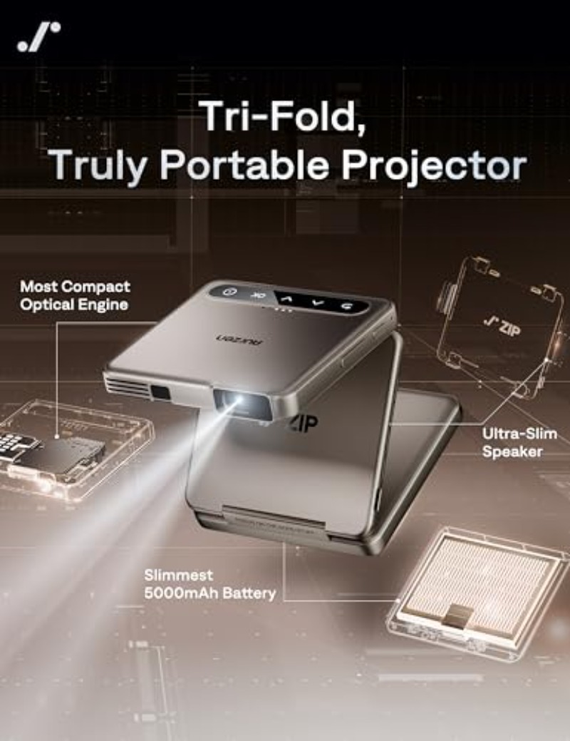 Yinzam ZIP Gold Tri-Fold Porta - огляд і ціна Mini Projector Portable