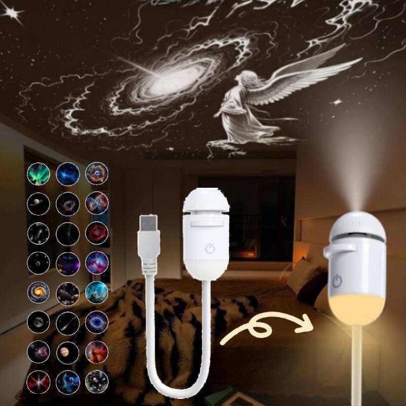 Galaxy Star Projector Night Li - огляд і ціна Mini Projector Portable