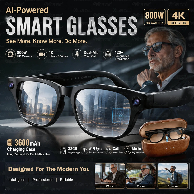 3600mAh Power Bank AI Smart Su - огляд і ціна Smart Glasses Ar